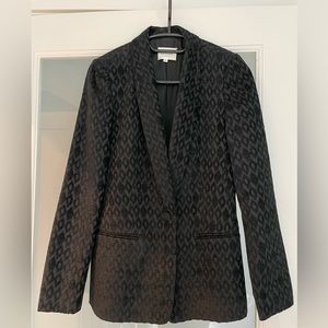Sezane blazer, black with pattern